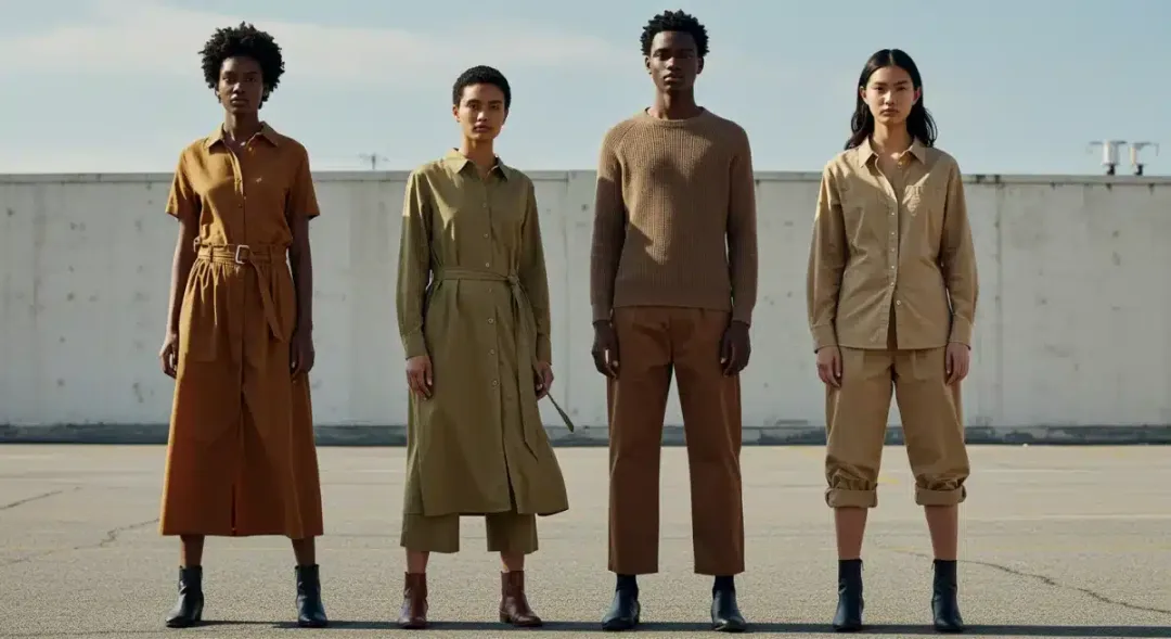 Models showcasing chic sustainable fashion from leading US brands