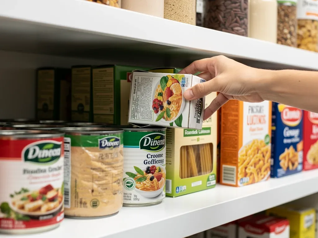 Applying the First-In, First-Out (FIFO) rule by placing new items behind older ones.