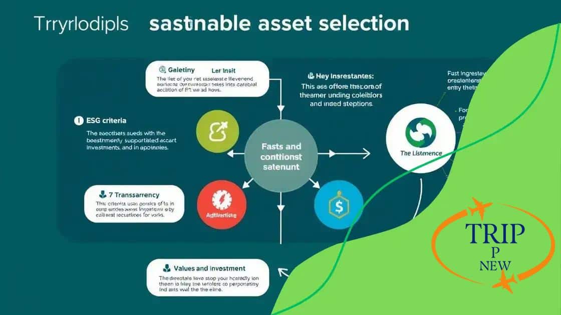 Key principles of sustainable asset selection