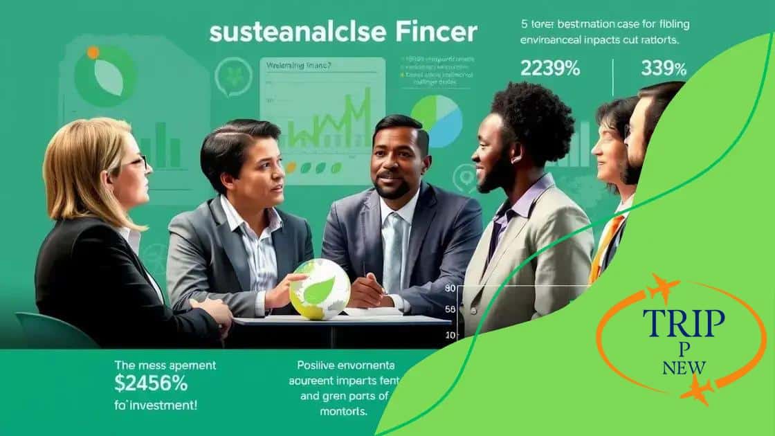 Key benefits of sustainable finance