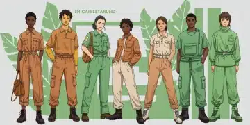 Diverse models in stylish sustainable fashion from leading US brands for 2026, showcasing eco-conscious designs.