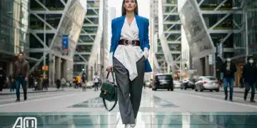 Woman with statement handbag and designer belt, embodying Accessory Overhaul 2026 fashion