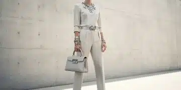 Woman in 2026 fashion with statement accessories