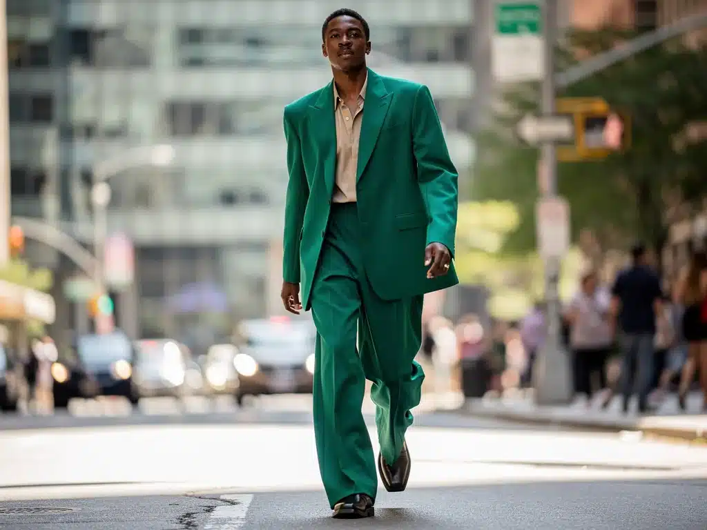 Modern oversized power tailoring in Spring 2026 urban fashion